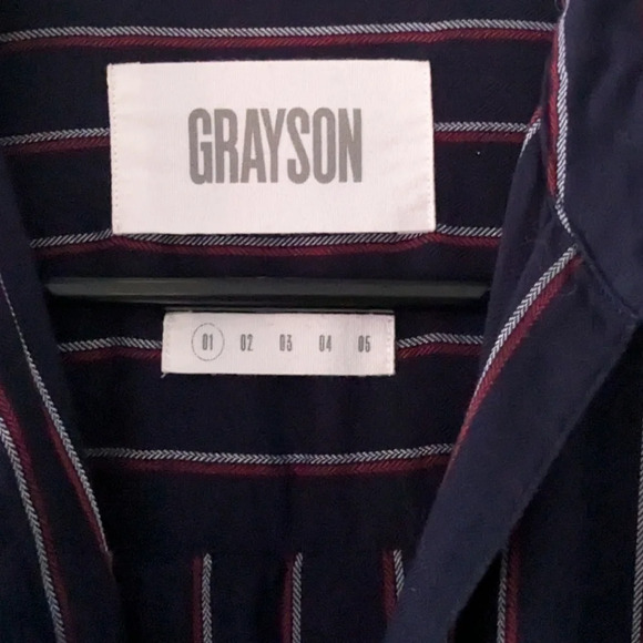Frank & Eileen Grayson The Hero Striped Liquid Flannel - Picture 3 of 9